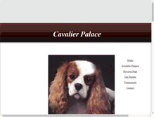 Tablet Screenshot of cavalierpalace.com